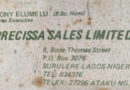 Elumelu shares old business card from days as photocopier salesman