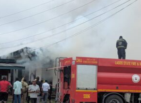 Fire guts customs Western Marine Command office
