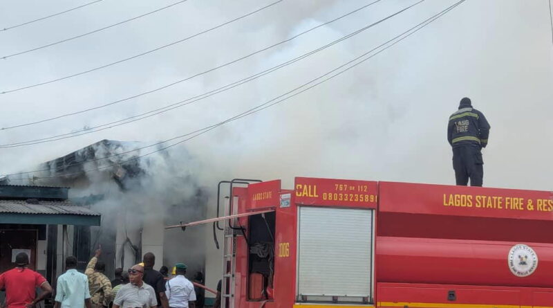 Fire guts Customs Western Marine Command office in Lagos