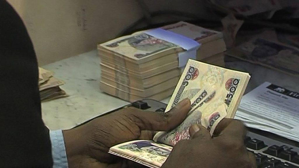 Naira down to N1,405/$ in parallel market
