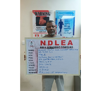 NDLEA arrests fugitive kingpin linked to 49.7kg heroin shipment