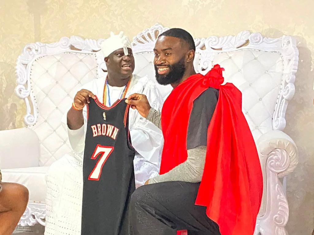 Ooni names NBA star Jaylen Brown ‘Babatunde’