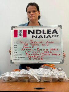 Drug trafficking: Court sentences South African woman to 25 yrs in prison