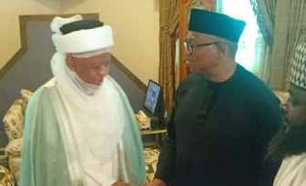 Photos: Sultan receives Obi, Kwankwaso, urges peaceful 2027 politics