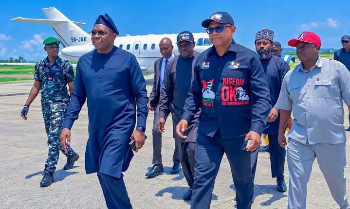 Peter Obi arrives Jos, set to visit Mangu attack victims