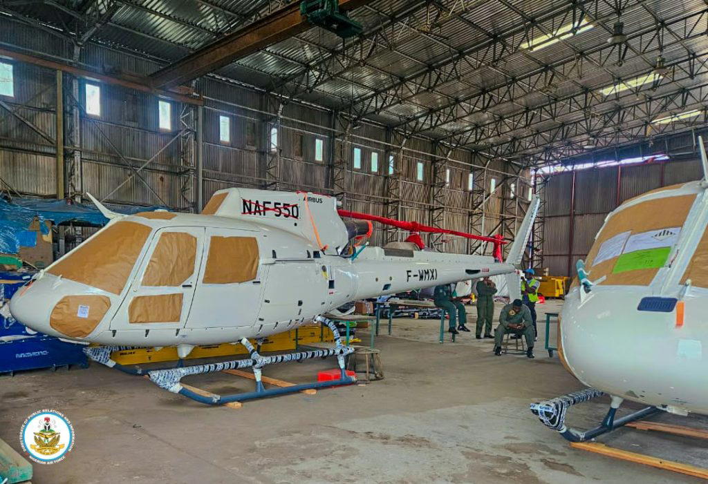 NAF takes delivery of five new helicopters