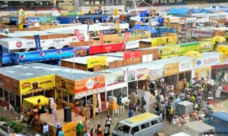 Trade Fair Market calm as police hunt protesters