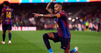 Raphinha, Yamal fire Barcelona to 7-2 win over Racing Santander