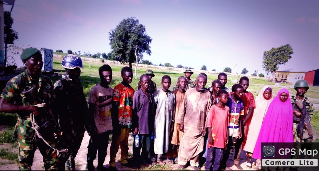 Soldiers rescue 14 kidnapped in Katsina, arrest terrorist logistics couriers