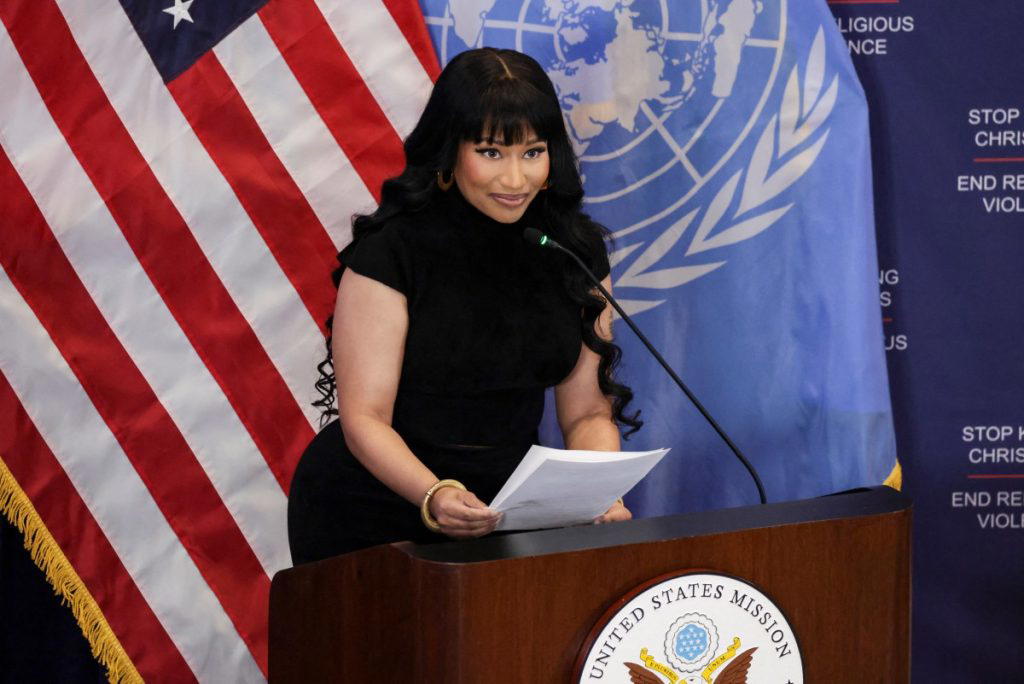 My Nigerian pastor inspired me to speak out on Christian persecution — Nicki Minaj
