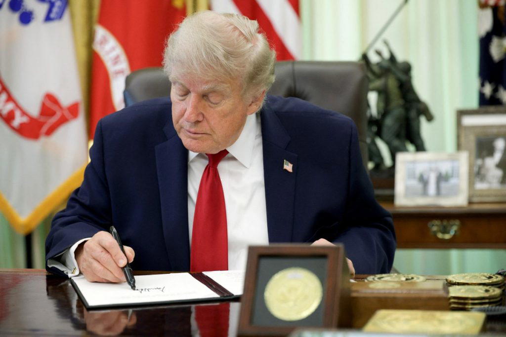 Trump signs executive order waiving new Russia sanctions, tariffs