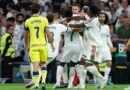 Real Madrid edge Villarreal, Vinicius sent off for hair pull