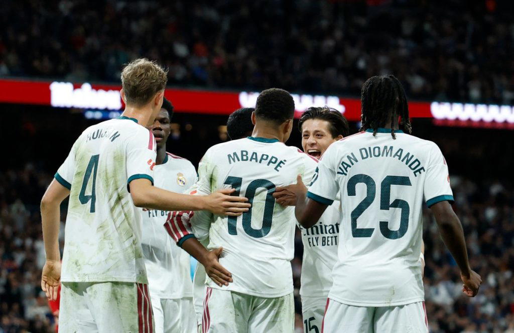 Mbappe scores brace as Real Madrid thrash Sevilla 4-1