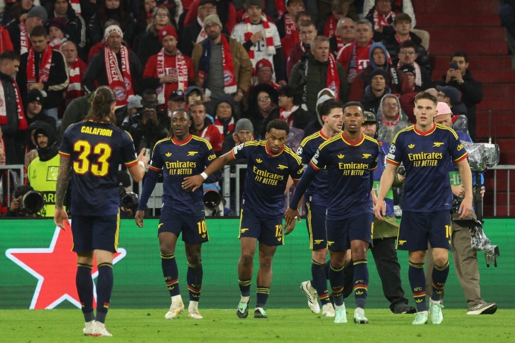 UCL: Rice rescues Arsenal with late equaliser in 2-2 draw against Bayern Munich