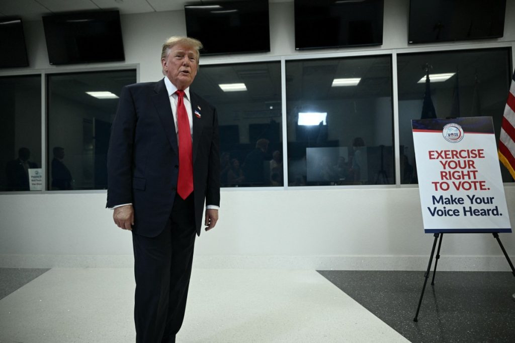 Trump votes early in Florida for US midterm elections