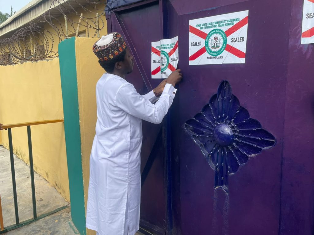 Benue seals two schools over alleged victimisation of pupils, textbook policy violation