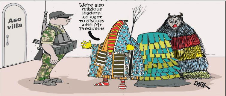 Cartoon: Even the gods are hungry