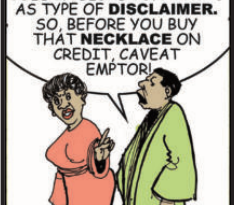 Cartoon: Caveat emptor in dza odza room!