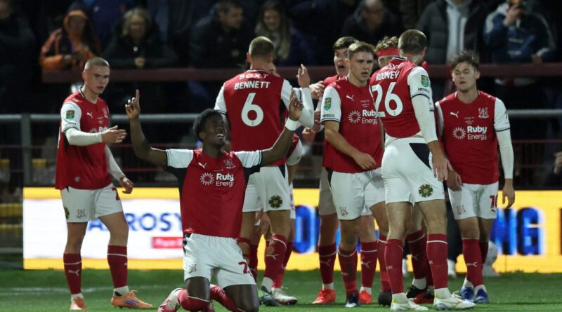 4th-tier Fleetwood Town knock Arsenal out of Carabao Cup after penalties