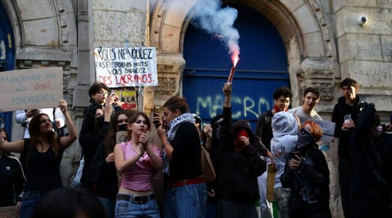 What is fuelling French school protests?