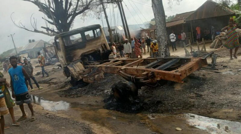 Tanker inferno kills one, razes shops, vehicles in Cross River