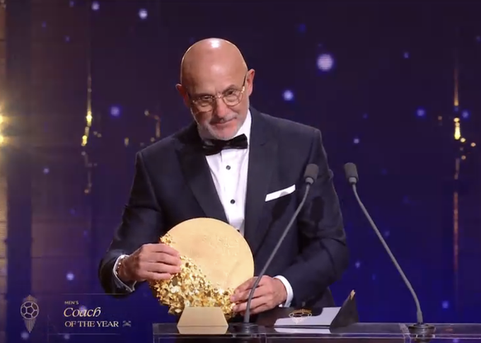 Ballon d’Or 2026: Spain’s Luis de la Fuente wins men’s Coach of the Year award