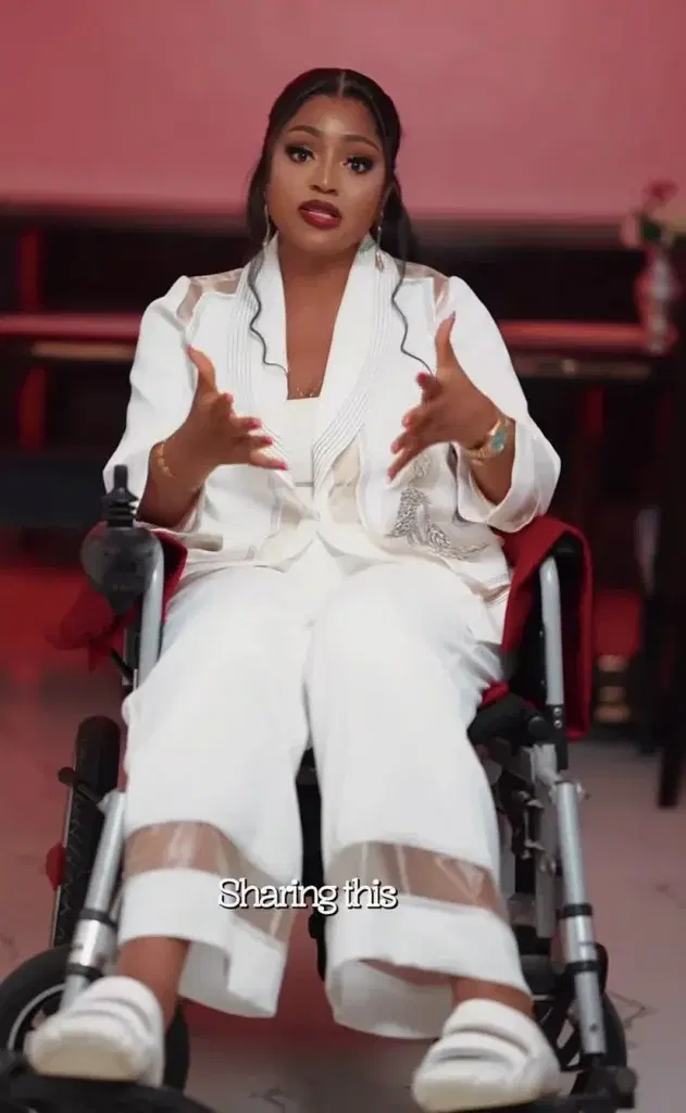 Regina Daniels marks 25th birthday in wheelchair
